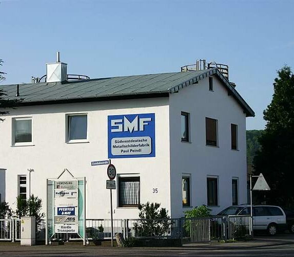 Südwestdeutschen Metallschilderfabrik Paul Peindl e. K. in Bruchsal